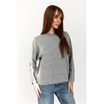 4103 ТЕМНО-СЕРЫЙ СВИТЕР01406528670