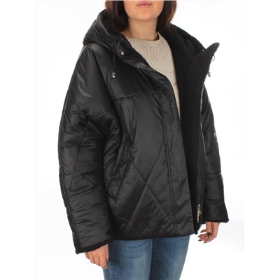 22309 BLACK Куртка зимняя двухсторонняя женская SNOW CLARITY