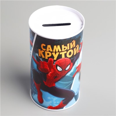 Копилка детская "Самый крутой", Человек-паук, 6,5 х 12 см