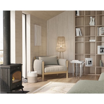 Торшер Vinger, 135 см, бежевый