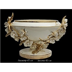 30-161 Фруктовница на ножке 47 см в под.уп.(х1)Фарфор