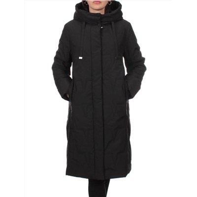 1120 BLACK Пальто зимнее облегченное женское (холлофайбер 150 гр.)