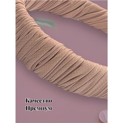 Ободок для волос текстильная кожа ОБ33 6 штук