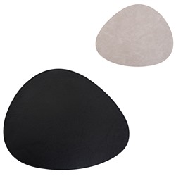 Салфетка сервировочная Drop, 33х41 см, черная/светло-серая