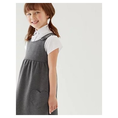School Girls' Cotton Pinafore (2-12 Yrs)