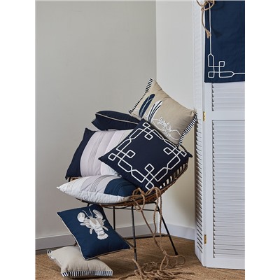 Подушка декоративная Navy mood из коллекции Sea treasures, 45х45 см