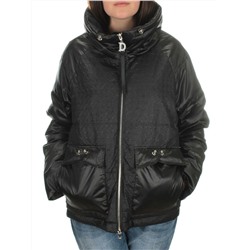 EAC918 BLACK Куртка демисезонная женская (100 гр. синтепон)
