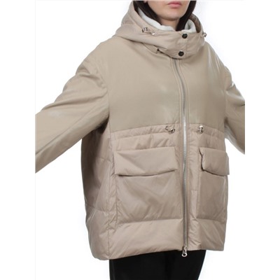 H24-210 BEIGE Куртка демисезонная женская (100 гр. холлофайбер)