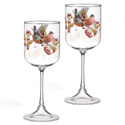 НАБОР БОКАЛОВ ИЗ 2-Х ШТ. "СНЕГИРИ" 450 МЛ