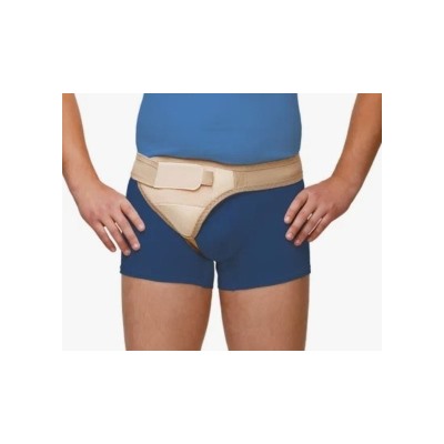 322-1 Бандаж грыжевый паховый односторонний "Польза" р.3 (бежевый)