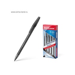 Ручка гелевая стираемая ErichKrause R-301 Magic Gel, узел 0.5 мм, чернила чёрные, длина письма 200 м, цена за 1 шт.