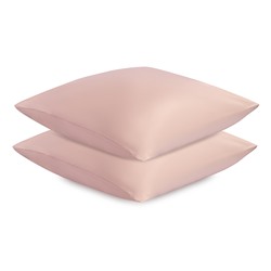 Набор наволочек из премиального сатина цвета пыльной розы из коллекции Essential, 70х70 см