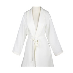Халат Велюровый Женский (M) Alessa Krem Bayan Bornoz Medium - EcoCotton