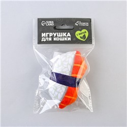 Игрушка для кошек с мятой «Суши» из текстиля, 9х6 см