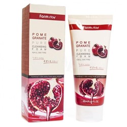 Увлажняющая пенка для умывания с экстрактом граната FarmStay Pomegranate Pure Cleansing Foam 180 ml
