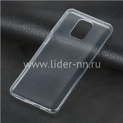Задняя панель для Xiaomi  Redmi Note 9S/Note 9 Pro/Note 9 Pro Max Силикон  прозрачная (пакет)