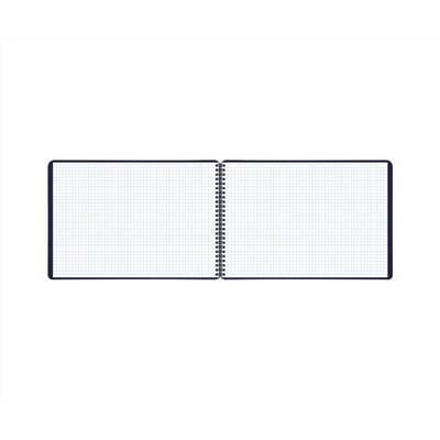 Блокнот А4 80л. на гребне BG "Base", пластиковая обложка, синий