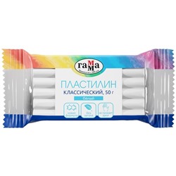 Пластилин Гамма "Классический", белый, 50г