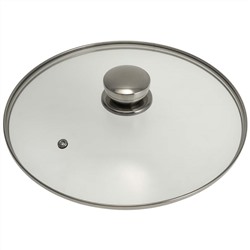 Крышка стеклянная с металлической ручкой (в сборе) 22 см 4622-02