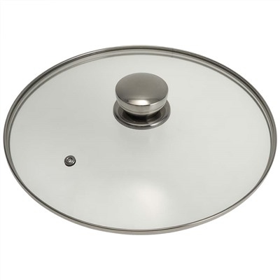 Крышка стеклянная с металлической ручкой (в сборе) 28 см 4628-02