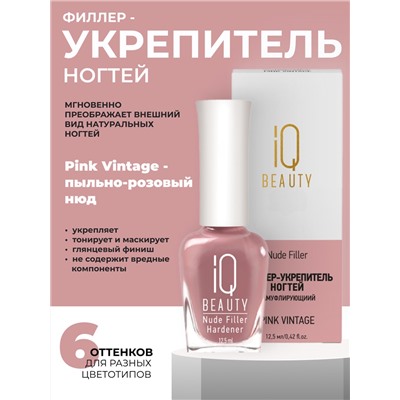 IQ Beauty Филлер-укрепитель с камуфлирующим эффектом / Nude Filler 01 Pink Vintage, глянцевый финиш, 12,5 мл