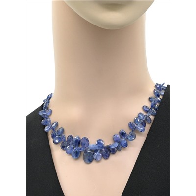 Бусы из Кианита огранка, 45см, 37,5г