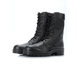 05-9006 BLACK Ботинки зимние мужские (искусственная кожа, искусственный мех)