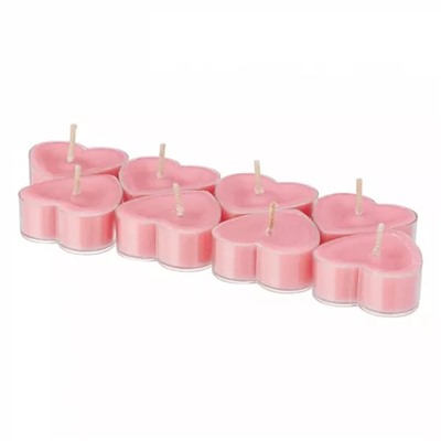 Набор аромасвечей Роза (8 шт), Round Tealight Candles Rose Set, произв. Solimo