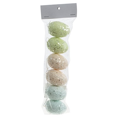 GAEM Набор из 6-ти изделий декоративных подвесных "Яйцо" (3,5*5,5), L9 W4 H30 см