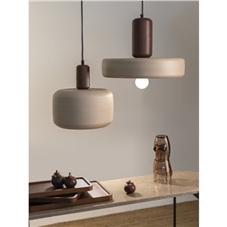 Светильник подвесной Juko, Ø42х31 см, вишневый/бежевый