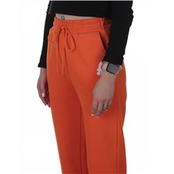 2619 ORANGE Брюки спортивные утепленные женские (85% хлопок, 10% полиэстер, 5% спандекс)