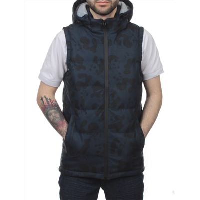 2118 DK. BLUE Жилет мужской (100 гр. синтепон)