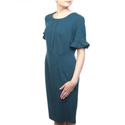 8834 DK. TURQUOISE Платье женское (90% полиэстер, 10% эластан)