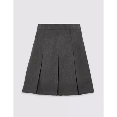 Girls' Slim Fit Permanent Pleats School Skirt (2-18 Yrs)
