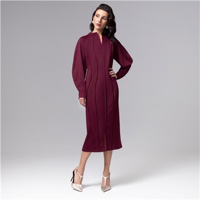 Платье-футляр со швами наружу, Больше, чем просто платье (винное)