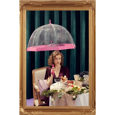 L041-022 Pink (Розовый) Зонт женский трость Fulton