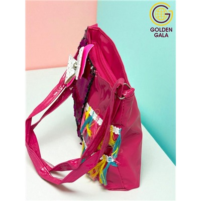 Стильная лаковая сумочка для девочки 21х17 см тип 2