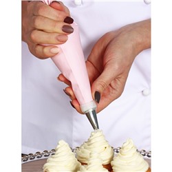 Кондитерский мешок «Алирио», 25.2×15.2 см, розовый