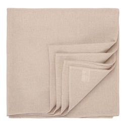 Скатерть из стираного льна бежевого цвета из коллекции Essential, 150х250 см