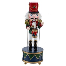 GAEM Фигурка декоративная "Щелкунчик" с музыкой и движением, L10,5 W10,5 H30,5 см