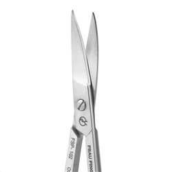 Frau Finger Ножницы маникюрные для ногтей изогнутые / Professional FSP-102DP, матовые, ручная заточка, 9 см
