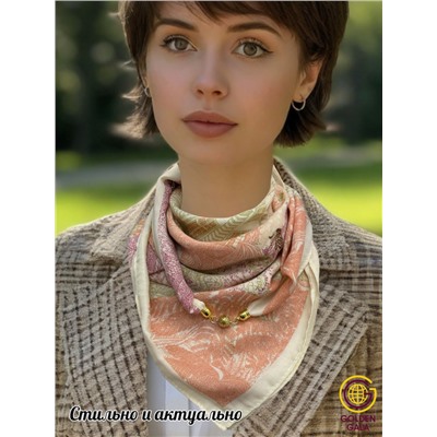 Платок на шею с украшением Артикул 2455/25