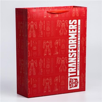 Пакет ламинат вертикальный , 31х40х11 см, Transformers