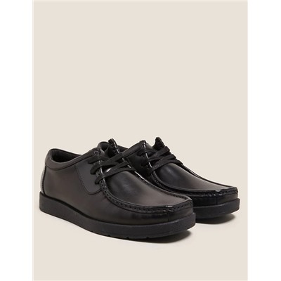 Kids' Leather Lace School Shoes (13 Small - 9 Large)