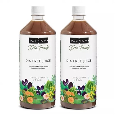 Набор сока при диабете (2 x 1 л), Dia Free Juice Set, произв. Kapiva