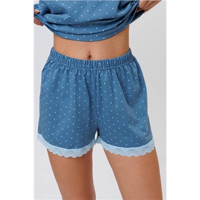 Женская пижама с шортами 2257 / Синий