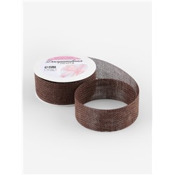 Лента текстильная, 30 мм, 4.5±0.5 м, коричневая