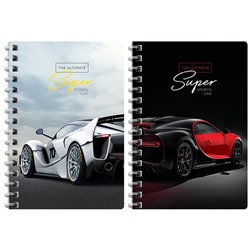 Записная книжка А6 120л., на гребне ArtSpace "Авто. Ultimate super cars"
