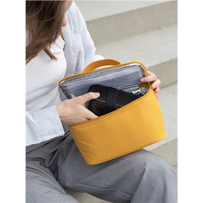 Термосумка для ланч-бокса/косметики/лекарств Smart Picnic, S, горчичная