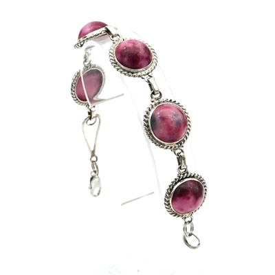 Браслет турмалин "Круг" 17 мм, 19см